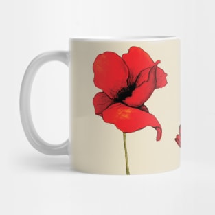 Red Poppies Mug